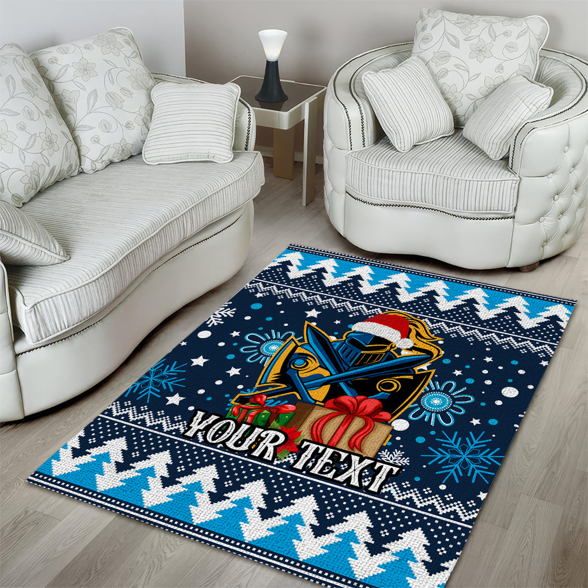 Custom Titans Rugby Area Rug Chirstmas Vibe 2023 - Vibe Hoodie Shop