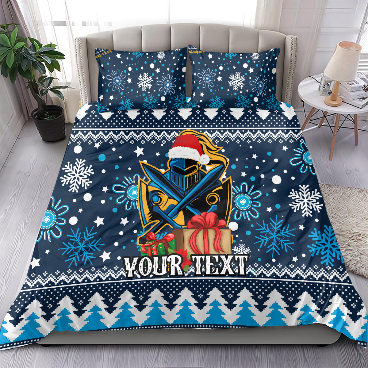 Custom Titans Rugby Bedding Set Chirstmas Vibe 2023 - Vibe Hoodie Shop