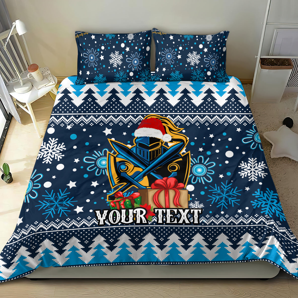 Custom Titans Rugby Bedding Set Chirstmas Vibe 2023 - Vibe Hoodie Shop