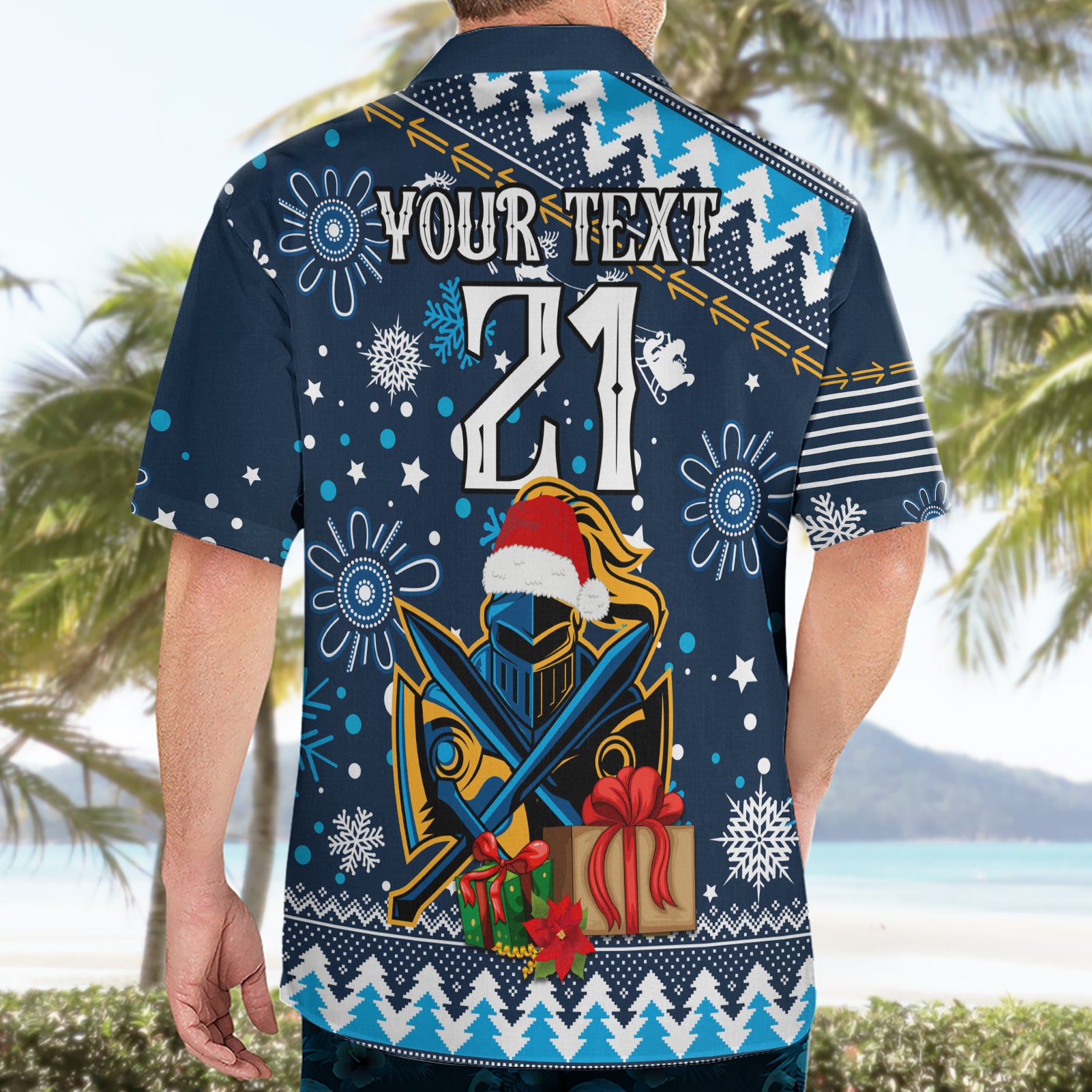 Custom Titans Rugby Hawaiian Shirt Chirstmas Vibe 2023 - Vibe Hoodie Shop