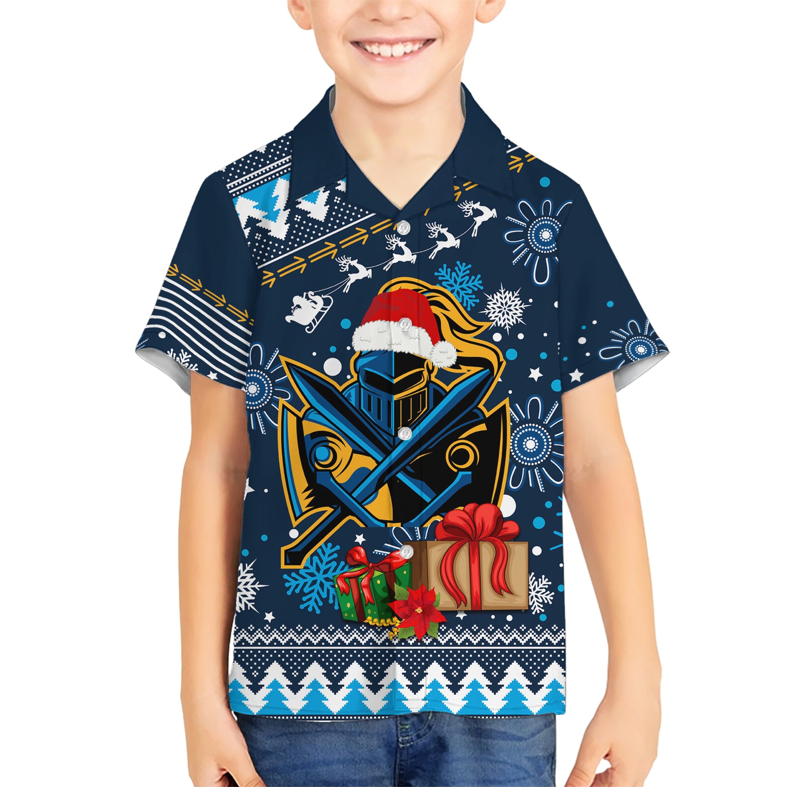 Custom Titans Rugby Hawaiian Shirt Chirstmas Vibe 2023 - Vibe Hoodie Shop