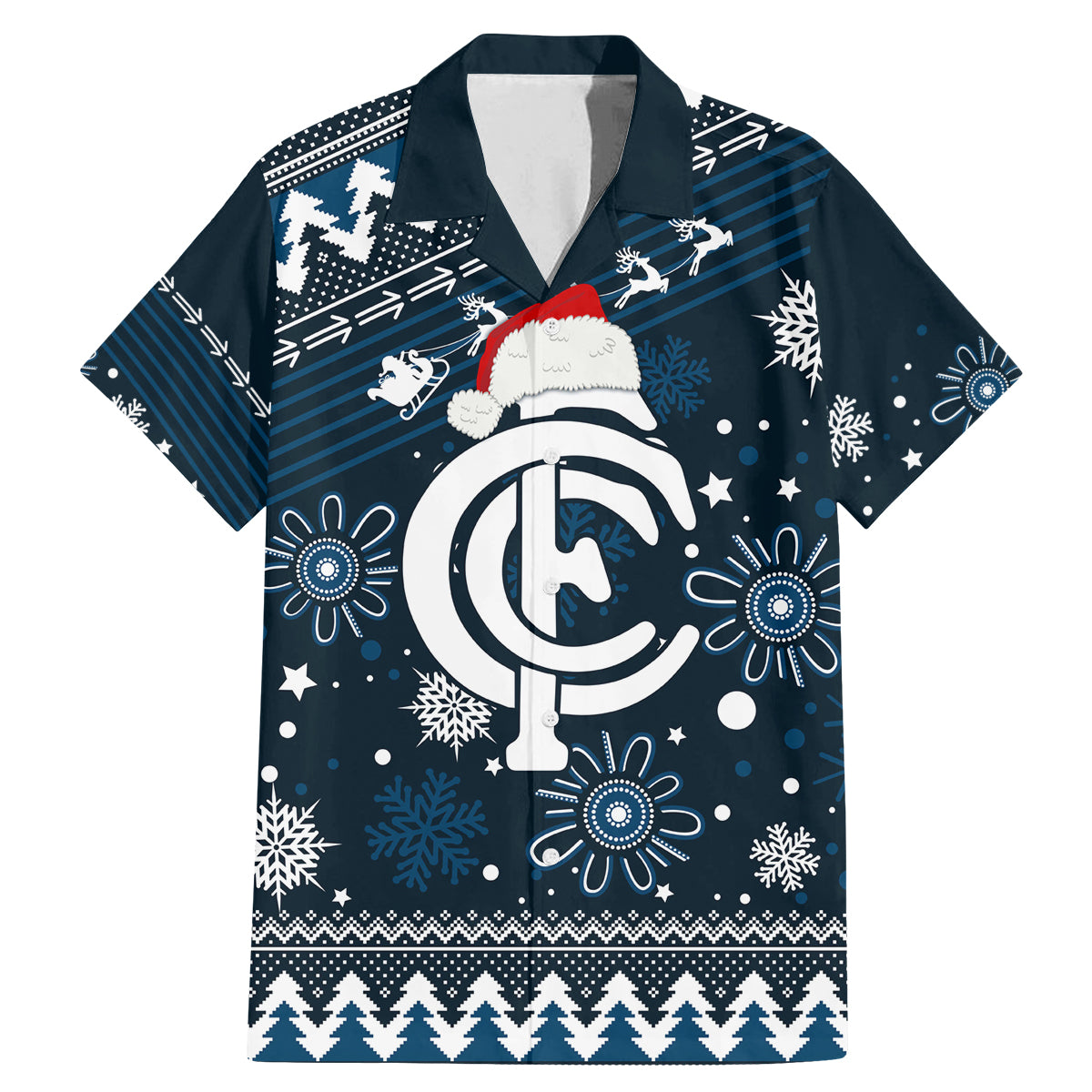 custom-carlton-blues-football-family-matching-mermaid-dress-and-hawaiian-shirt-christmas-vibe-2023