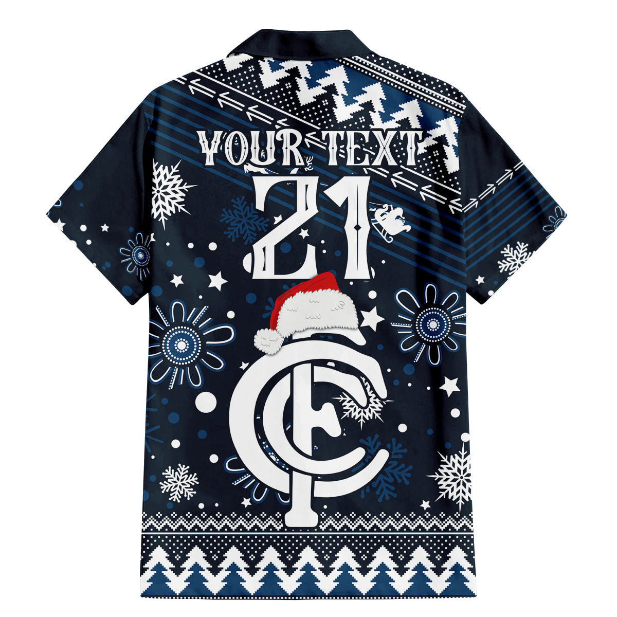 custom-carlton-blues-football-family-matching-mermaid-dress-and-hawaiian-shirt-christmas-vibe-2023