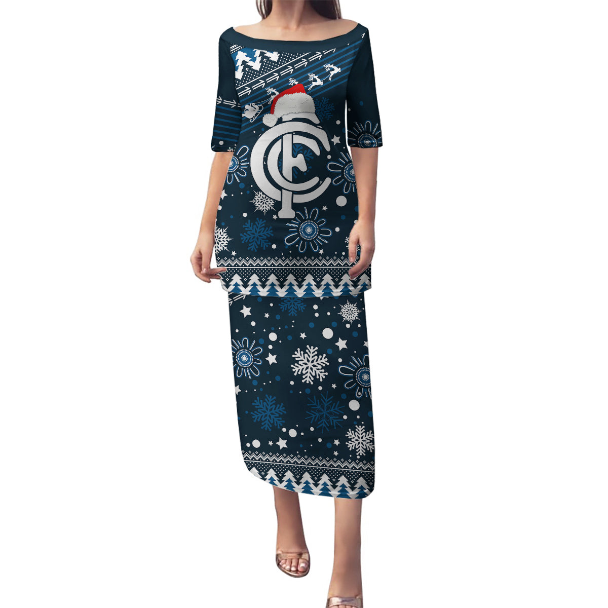 custom-carlton-blues-football-family-matching-puletasi-dress-and-hawaiian-shirt-christmas-vibe-2023