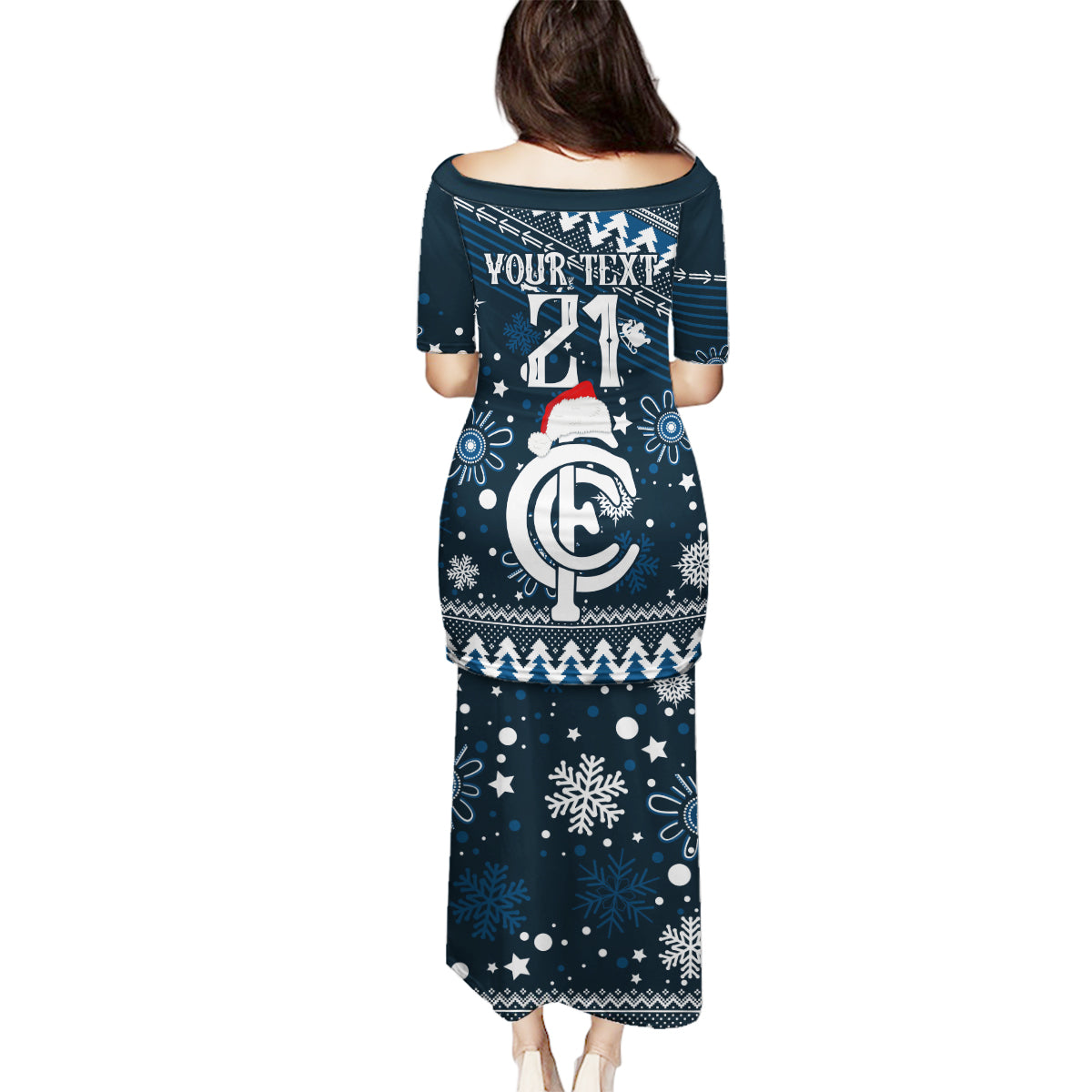 custom-carlton-blues-football-family-matching-puletasi-dress-and-hawaiian-shirt-christmas-vibe-2023