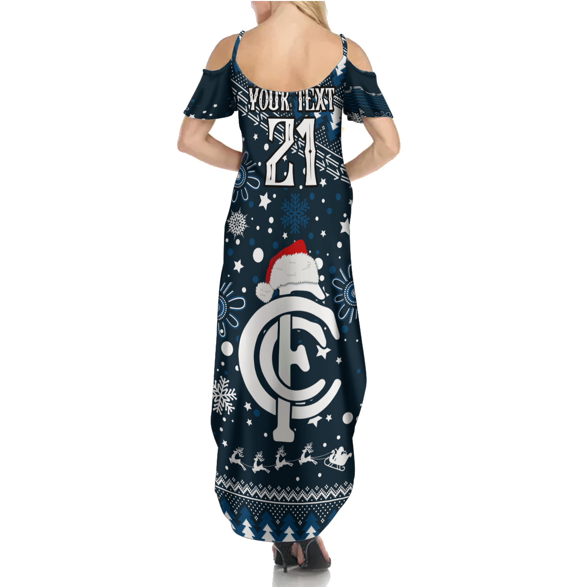 custom-carlton-blues-football-family-matching-summer-maxi-dress-and-hawaiian-shirt-christmas-vibe-2023