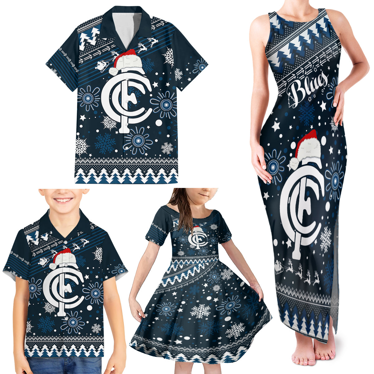 custom-carlton-blues-football-family-matching-tank-maxi-dress-and-hawaiian-shirt-christmas-vibe-2023