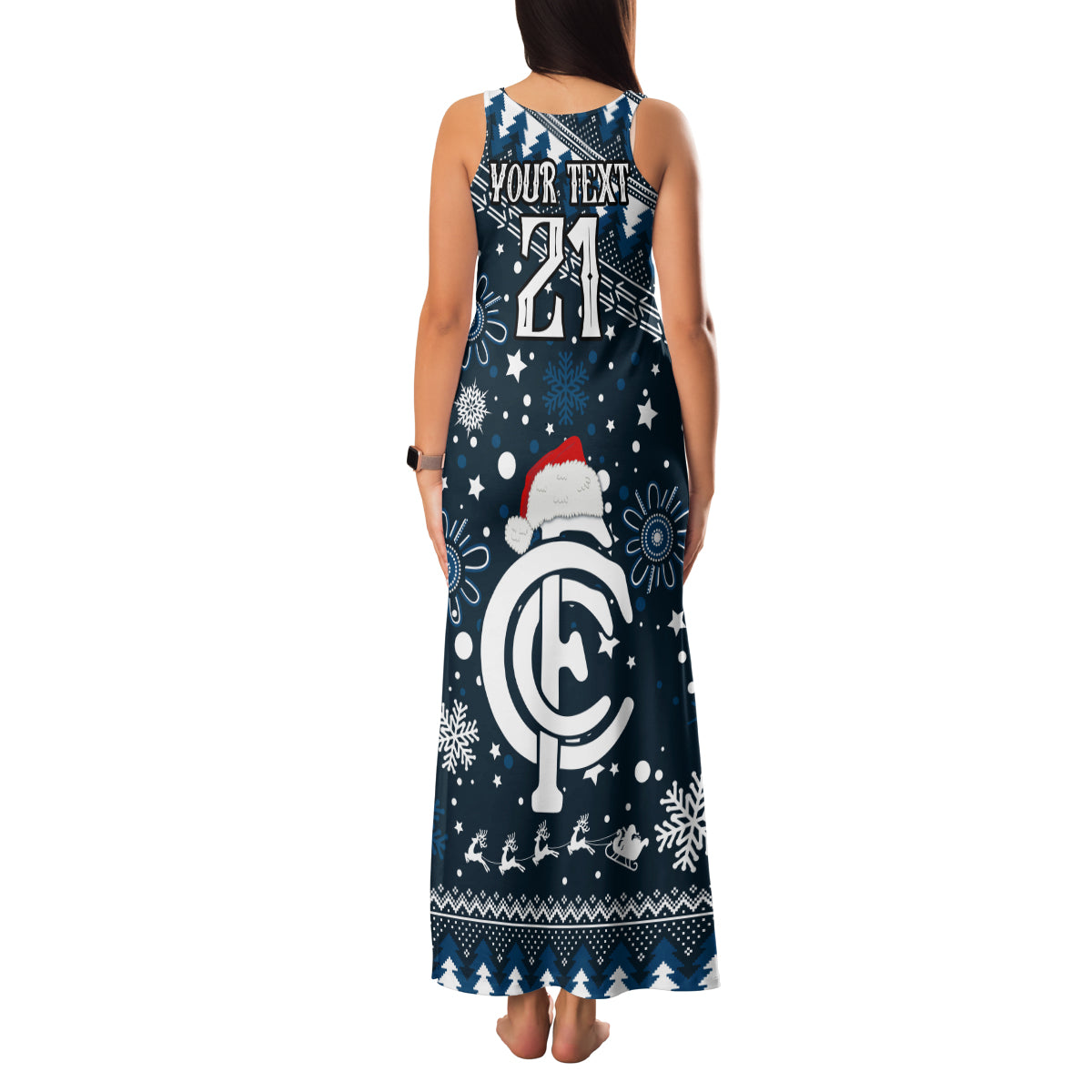 custom-carlton-blues-football-family-matching-tank-maxi-dress-and-hawaiian-shirt-christmas-vibe-2023