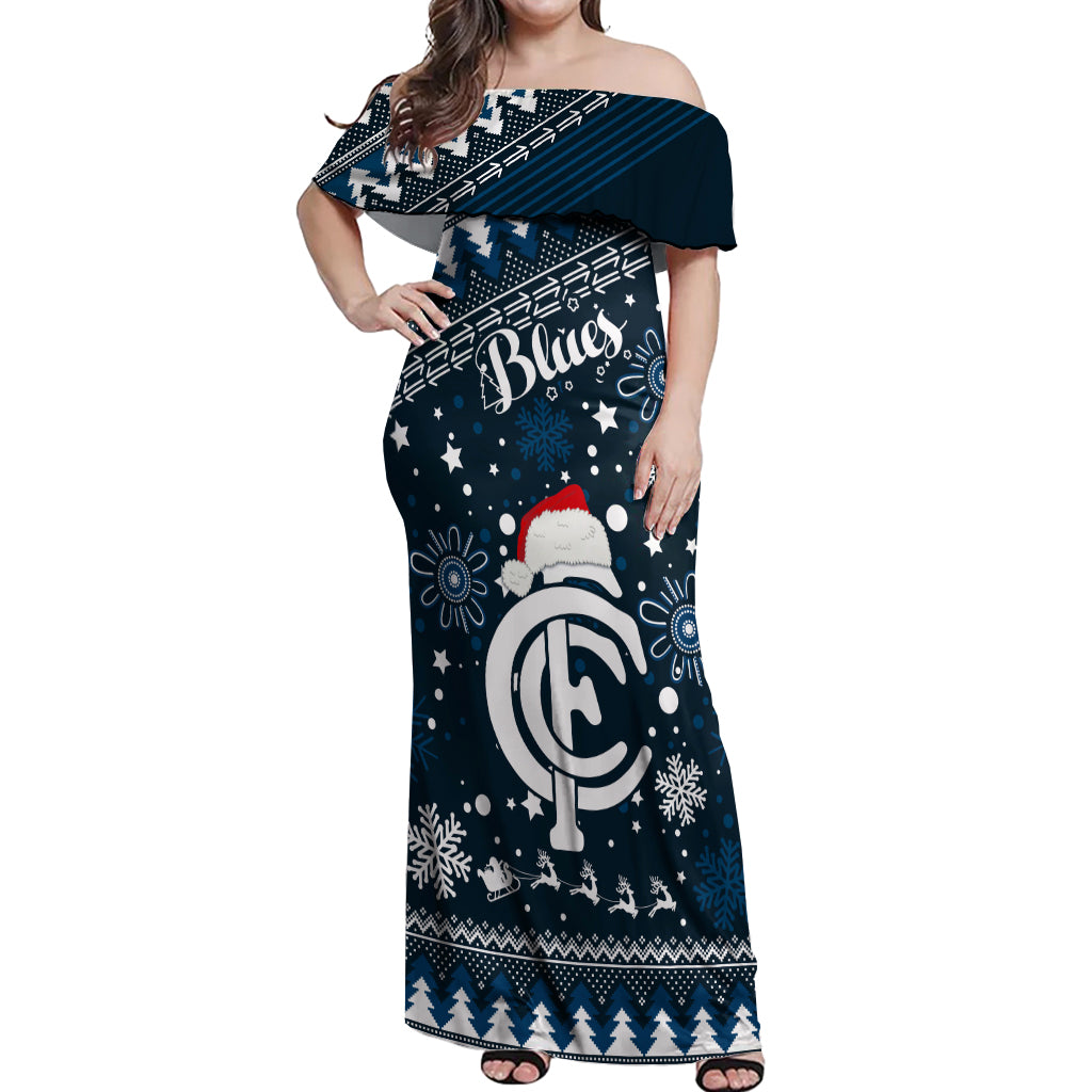 custom-carlton-blues-football-off-shoulder-maxi-dress-christmas-vibe-2023