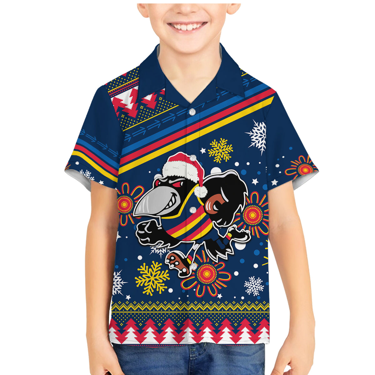 custom-crows-football-family-matching-mermaid-dress-and-hawaiian-shirt-christmas-vibe-2023