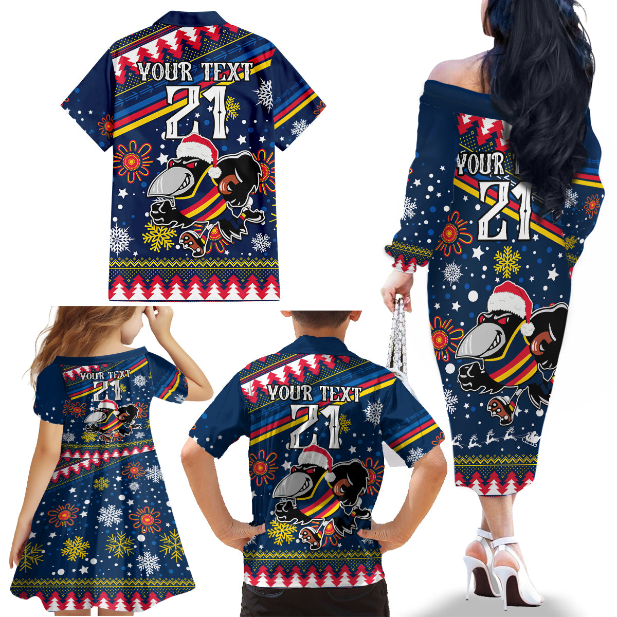 custom-crows-football-family-matching-off-shoulder-long-sleeve-dress-and-hawaiian-shirt-christmas-vibe-2023