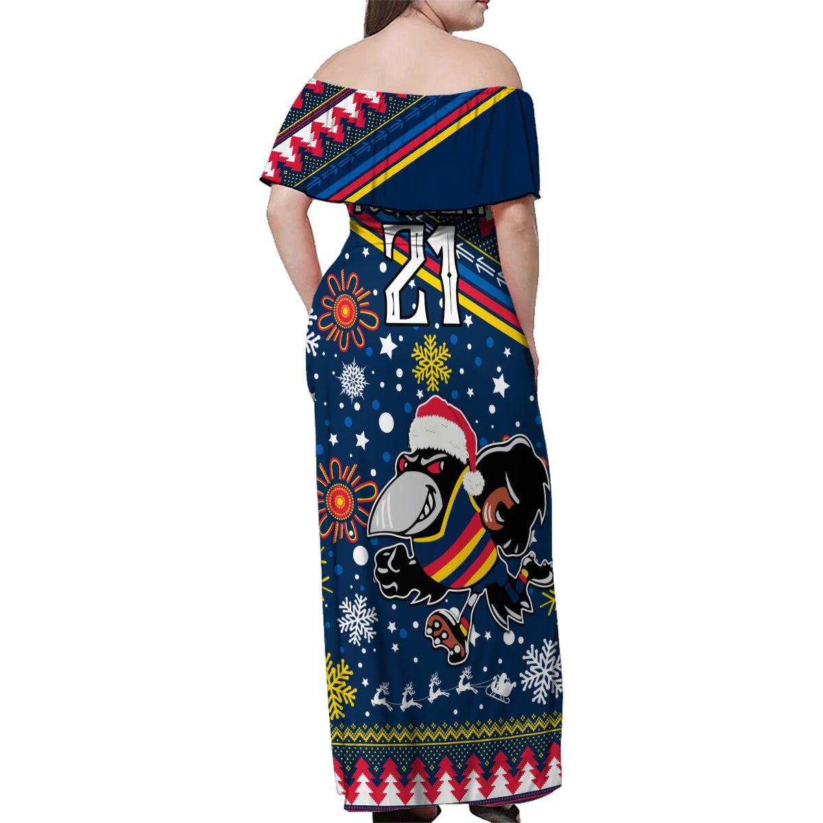 custom-crows-football-family-matching-off-shoulder-maxi-dress-and-hawaiian-shirt-christmas-vibe-2023