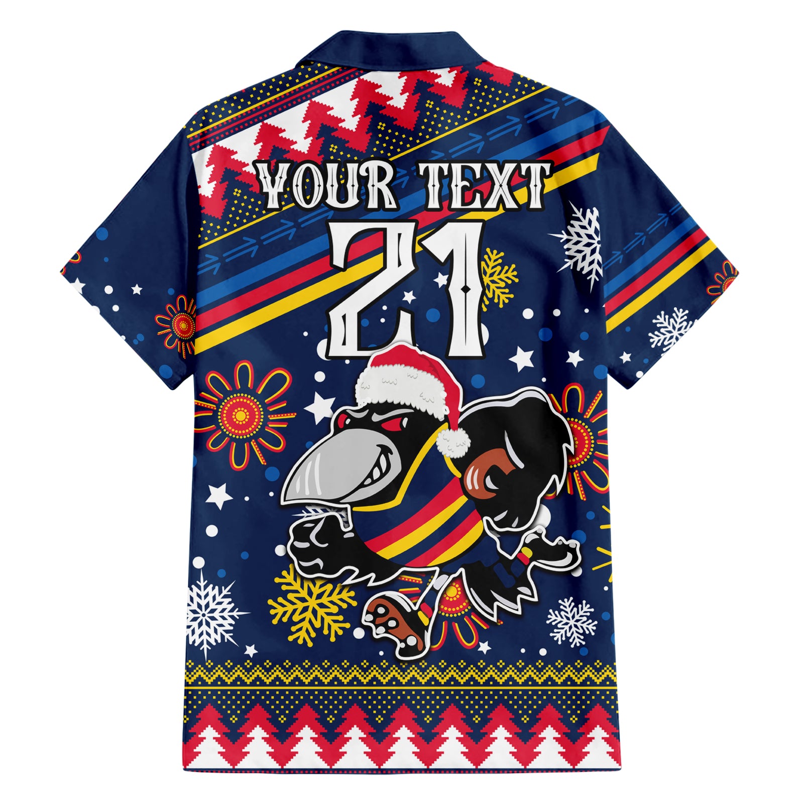 Custom Crows Football Hawaiian Shirt Christmas Vibe 2023 - Vibe Hoodie Shop
