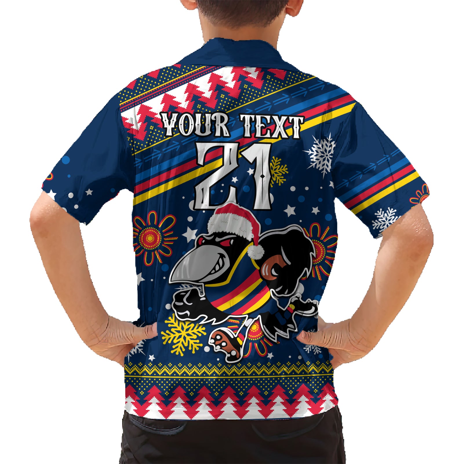 Custom Crows Football Hawaiian Shirt Christmas Vibe 2023 - Vibe Hoodie Shop