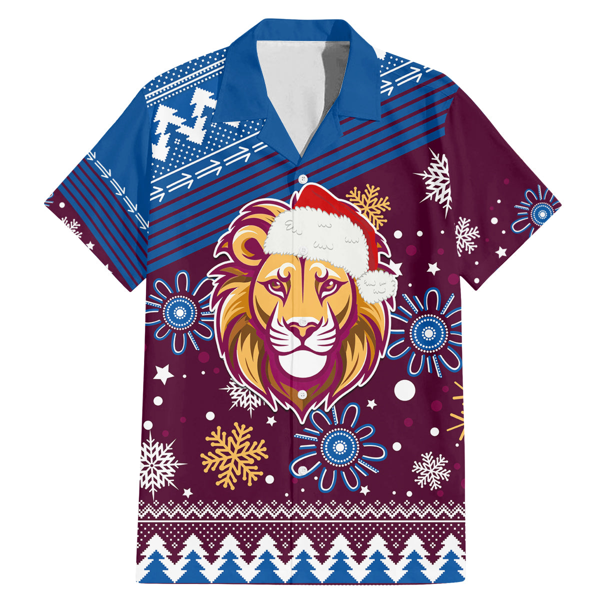 custom-lions-football-family-matching-mermaid-dress-and-hawaiian-shirt-christmas-vibe-2023