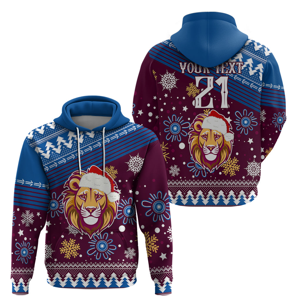 Custom Lions Football Hoodie Christmas Vibe 2023 LT9 - Vibe Hoodie Shop