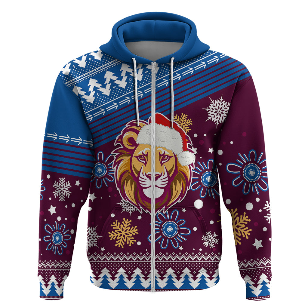 Custom Lions Football Hoodie Christmas Vibe 2023 LT9 - Vibe Hoodie Shop