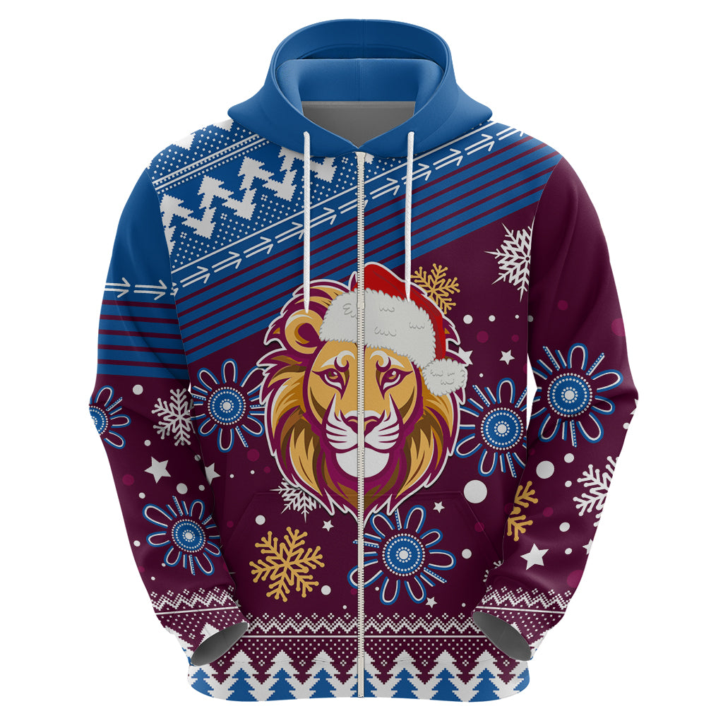 Custom Lions Football Hoodie Christmas Vibe 2023 LT9 - Vibe Hoodie Shop