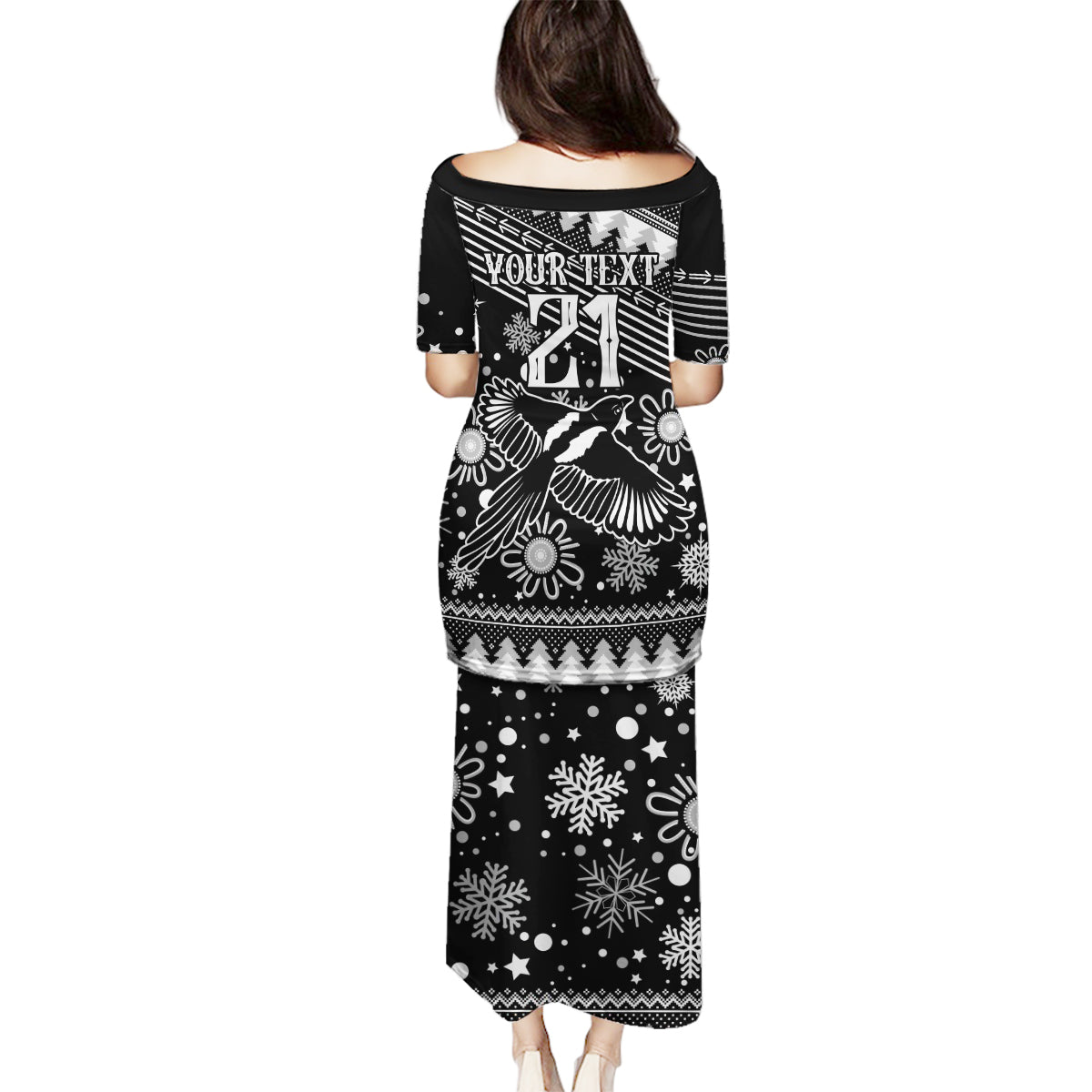 custom-magpies-football-family-matching-puletasi-dress-and-hawaiian-shirt-christmas-vibe-2023