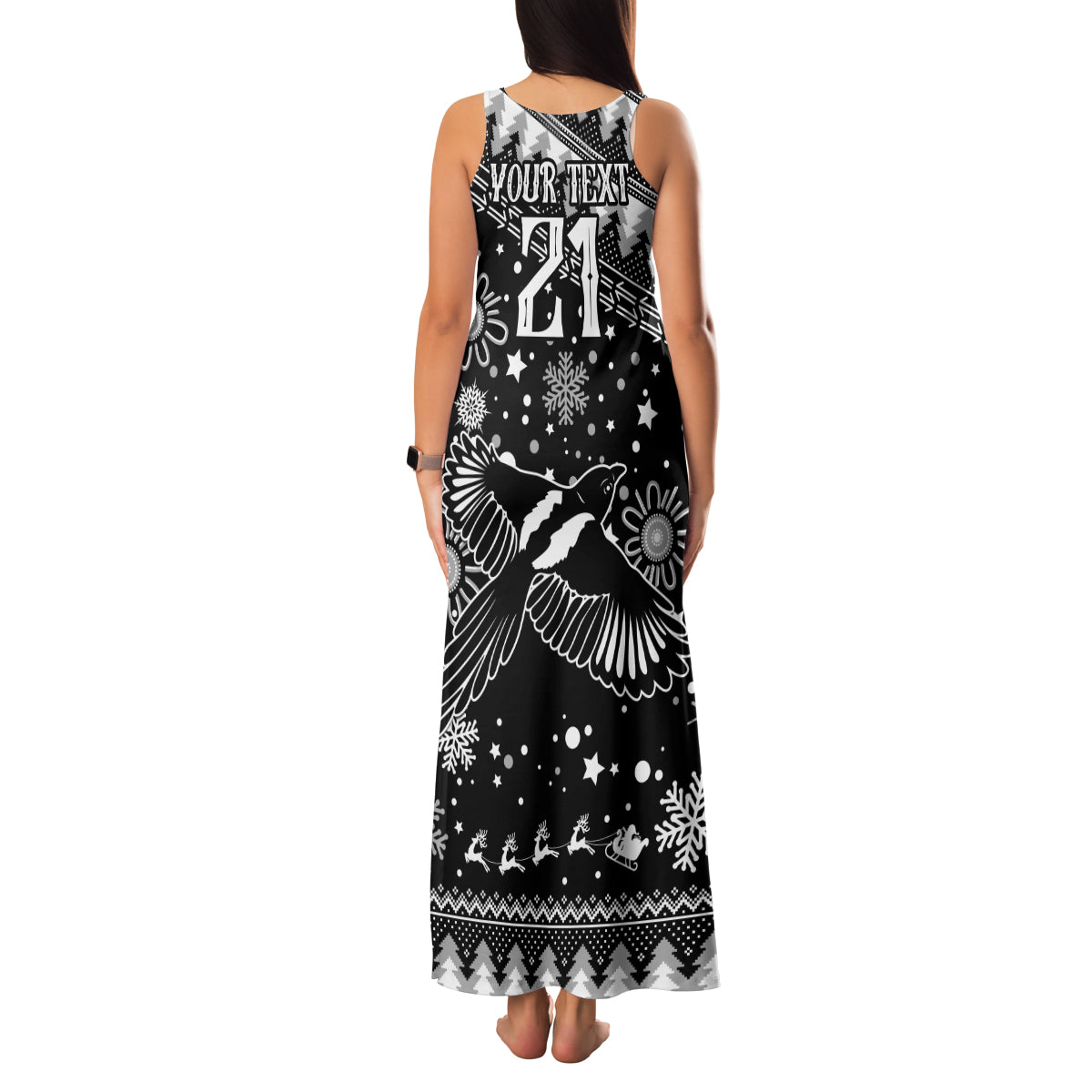 custom-magpies-football-family-matching-tank-maxi-dress-and-hawaiian-shirt-christmas-vibe-2023