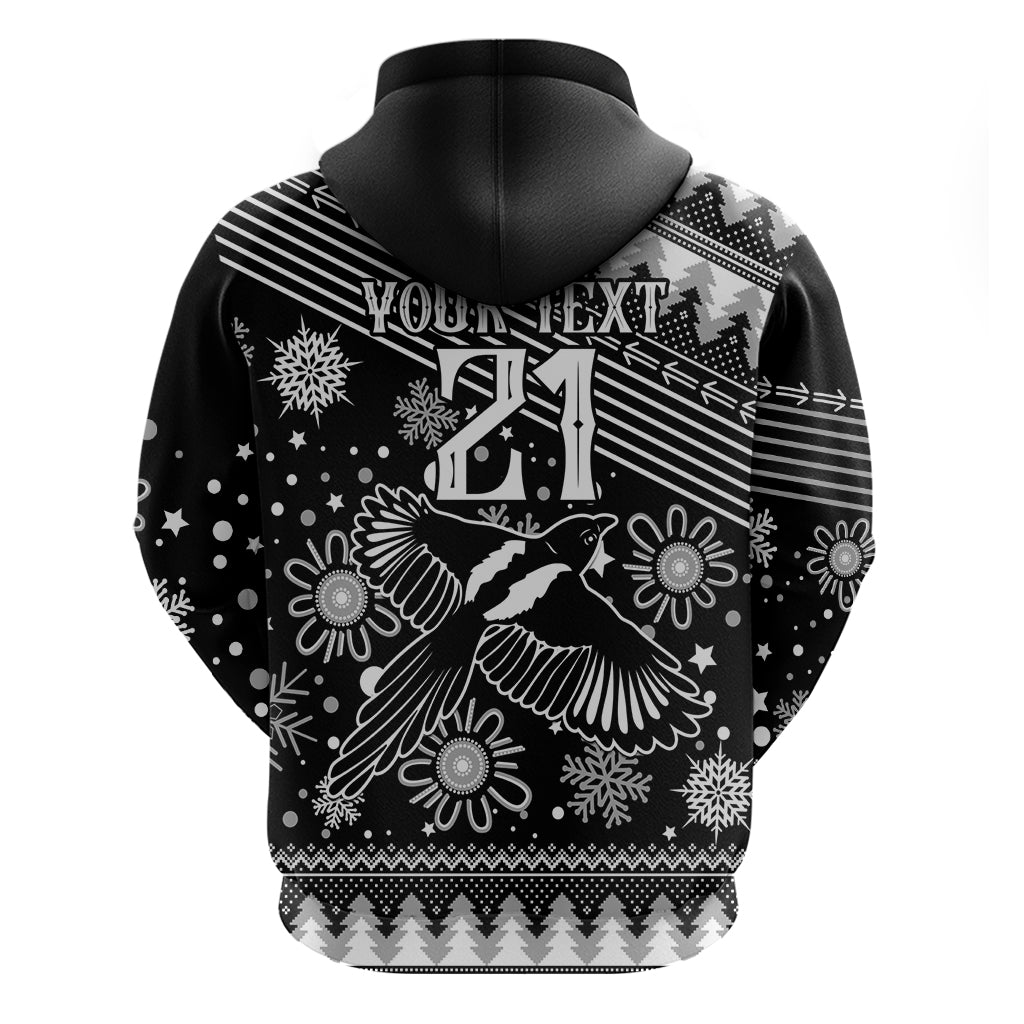 Custom Magpies Football Hoodie Christmas Vibe 2023 LT9 - Vibe Hoodie Shop