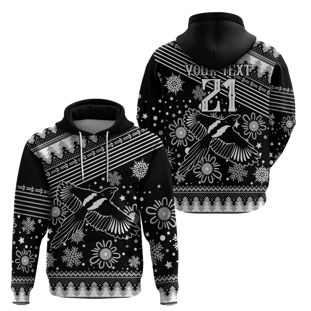 Custom Magpies Football Hoodie Christmas Vibe 2023 LT9 - Vibe Hoodie Shop