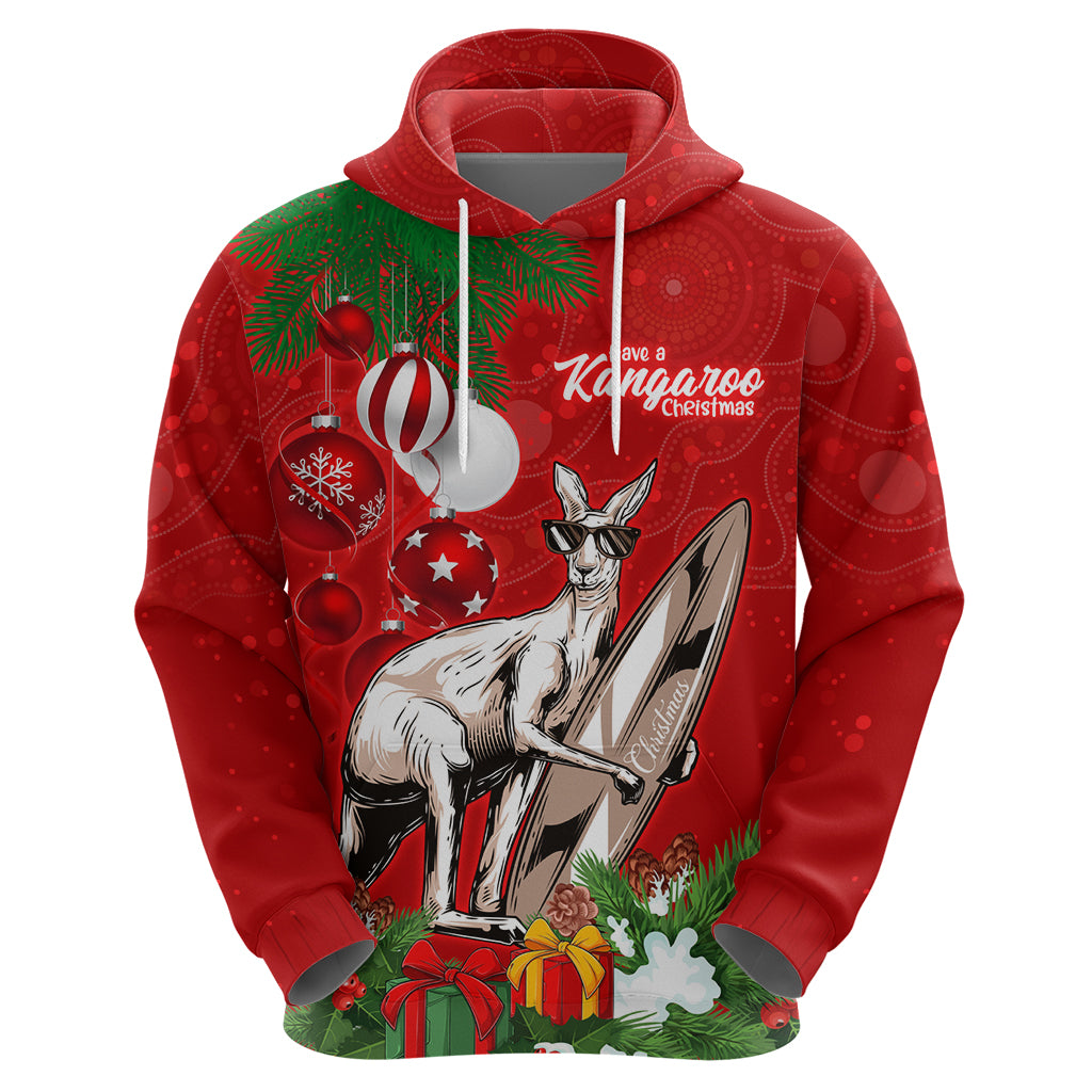 Kangaroo Lover Hoodie Australia Merry Christmas Aboriginal LT9 - Vibe Hoodie Shop