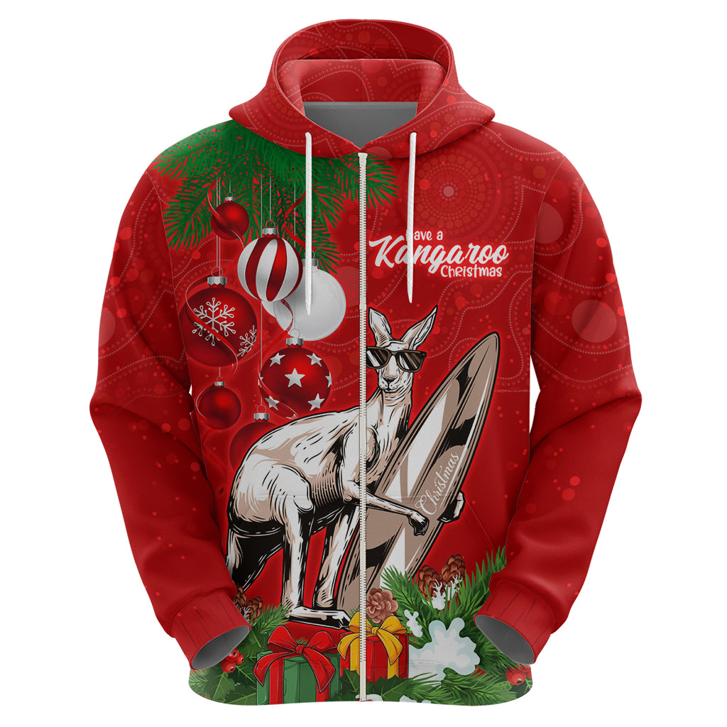 Kangaroo Lover Hoodie Australia Merry Christmas Aboriginal LT9 - Vibe Hoodie Shop