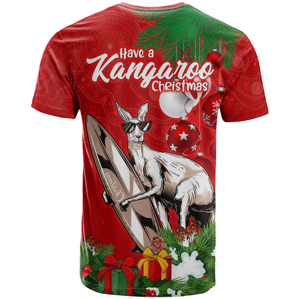 Kangaroo Lover T Shirt Australia Merry Christmas Aboriginal LT9 - Vibe Hoodie Shop