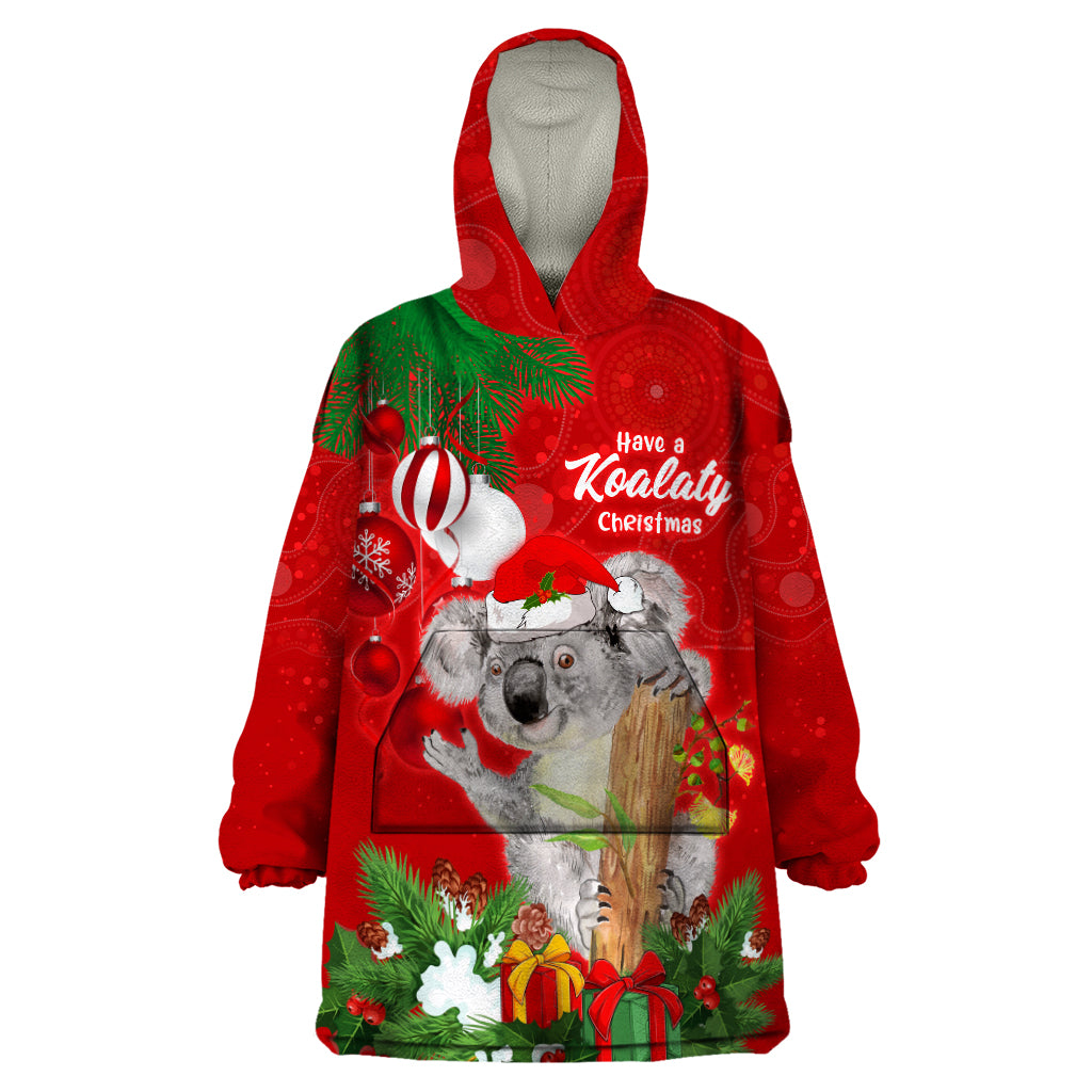 Koala Lover Wearable Blanket Hoodie Australia Merry Christmas Aboriginal - Vibe Hoodie Shop