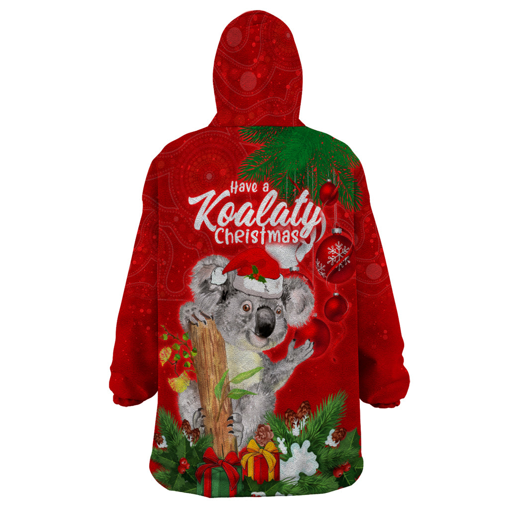 Koala Lover Wearable Blanket Hoodie Australia Merry Christmas Aboriginal - Vibe Hoodie Shop