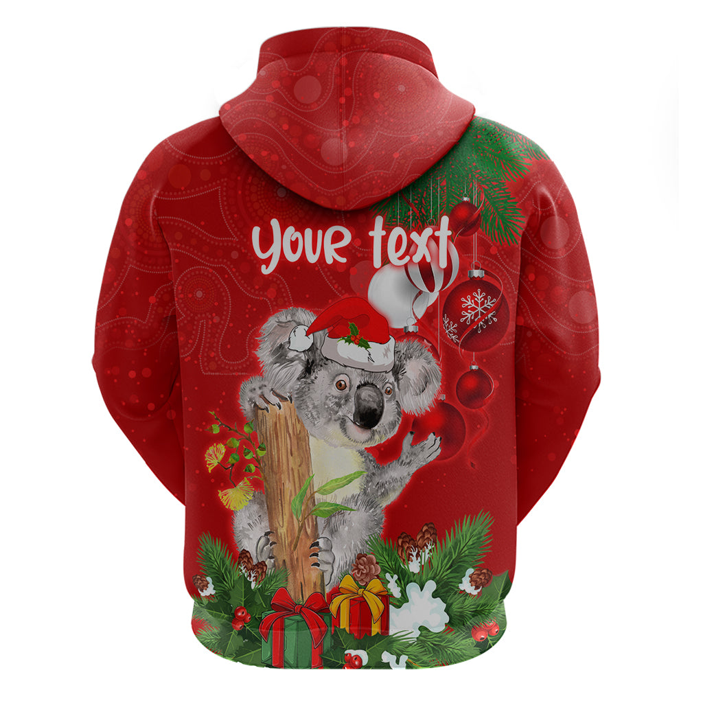 Personalised Koala Lover Hoodie Australia Koalaty Merry Christmas Aboriginal LT9 - Vibe Hoodie Shop