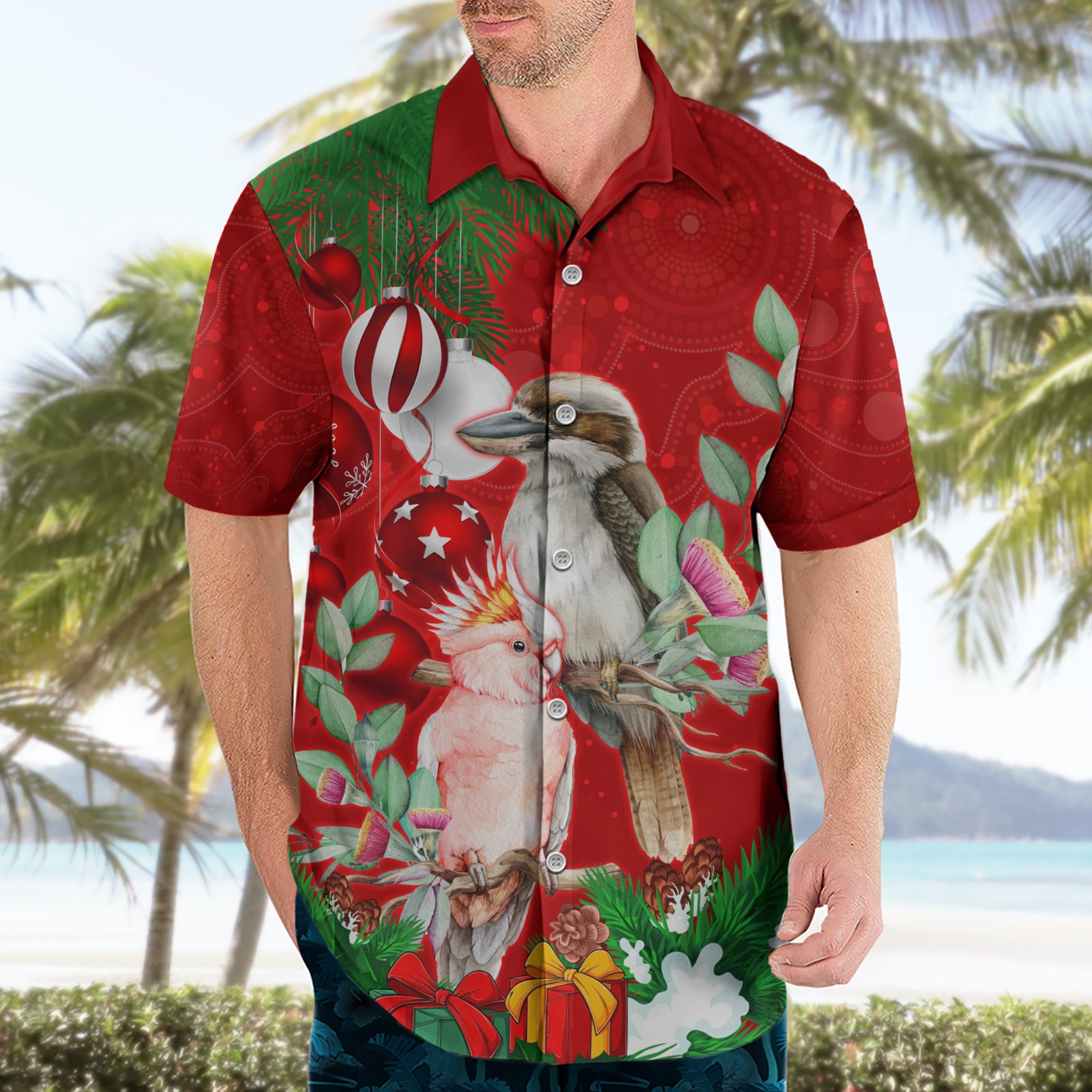 Kookaburra Lover Hawaiian Shirt Australia Koalaty Merry Christmas Aboriginal - Vibe Hoodie Shop