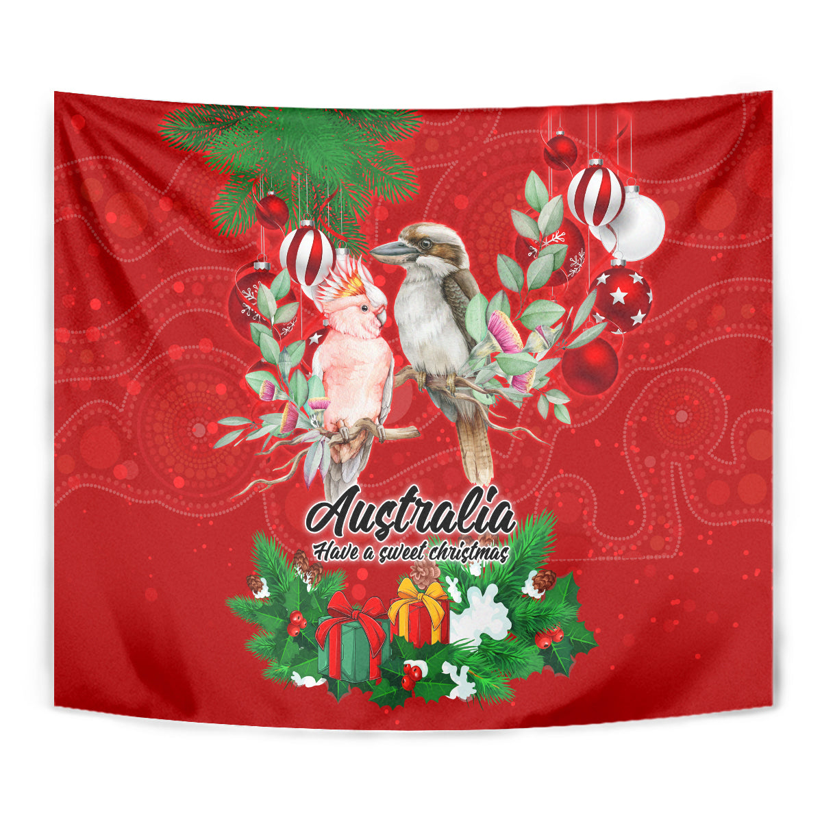 Kookaburra Lover Tapestry Australia Koalaty Merry Christmas Aboriginal - Vibe Hoodie Shop