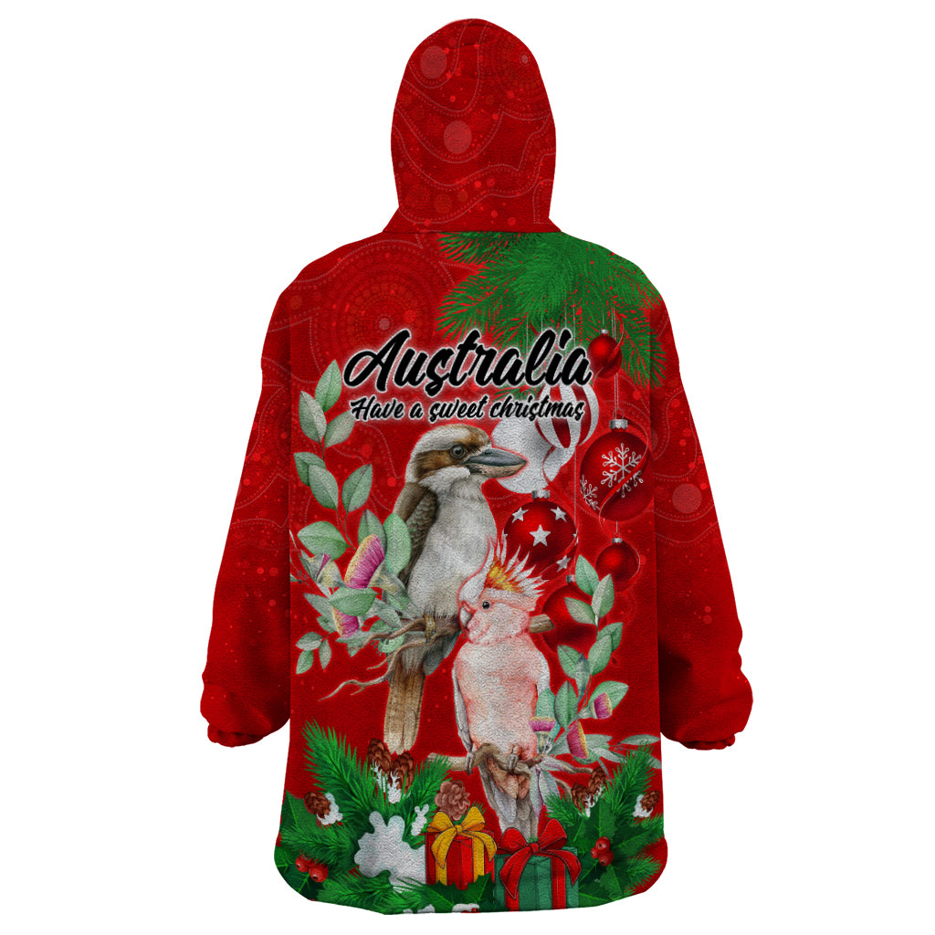 Kookaburra Lover Wearable Blanket Hoodie Australia Koalaty Merry Christmas Aboriginal - Vibe Hoodie Shop