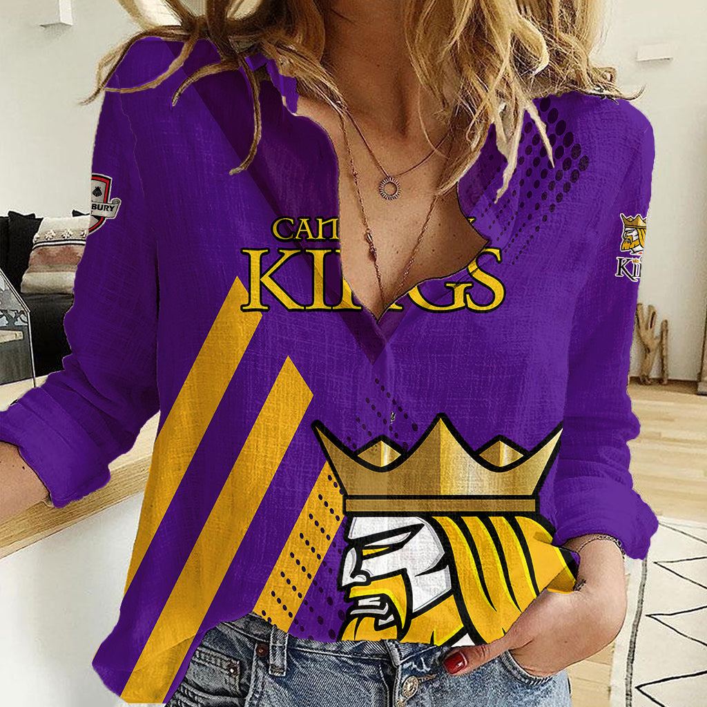 New Zealand Canterbury Cricket Women Casual Shirt Be Proud Kings - Vibe Hoodie Shop