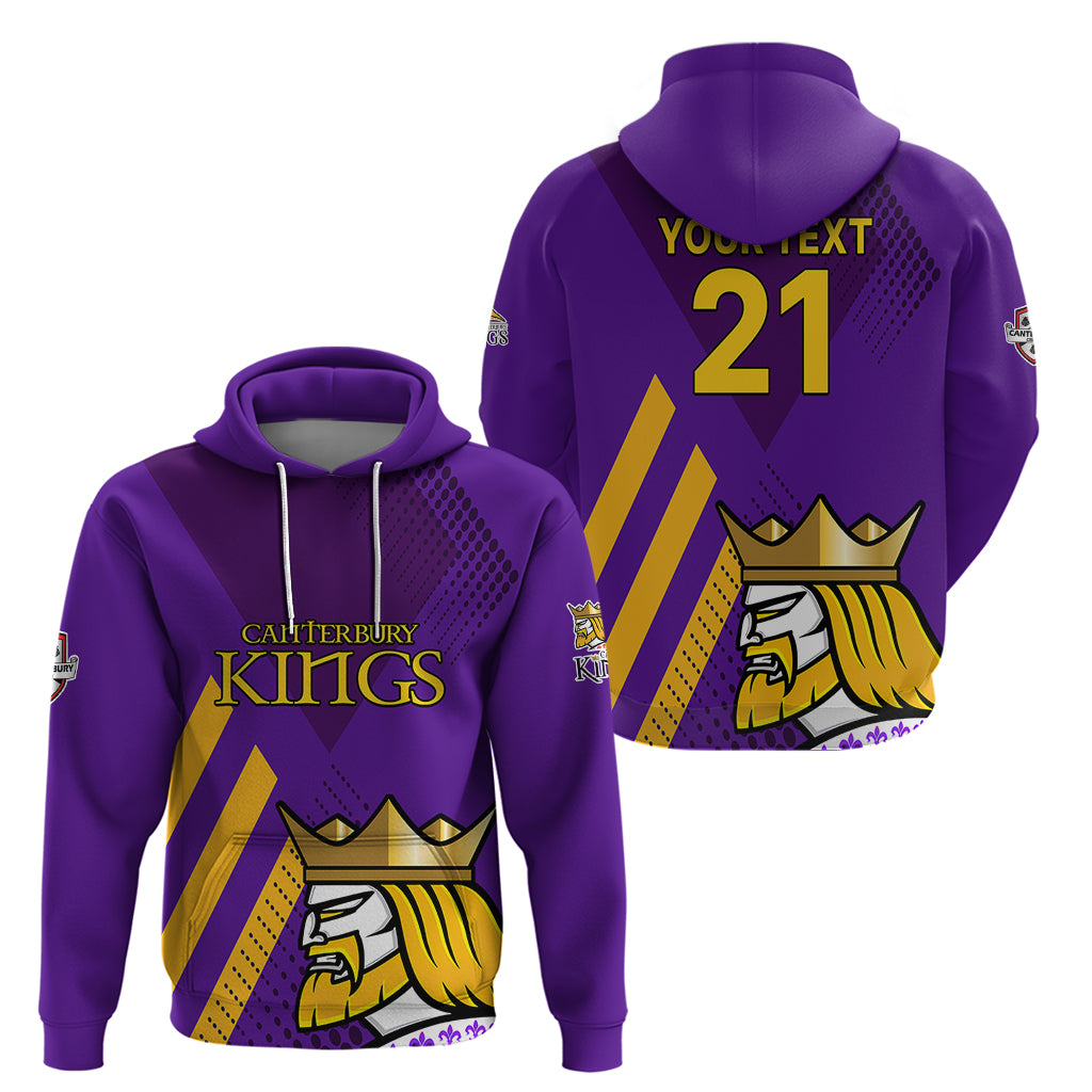 (Custom Text And Number) New Zealand Canterbury Cricket Hoodie Be Proud Kings LT9 - Vibe Hoodie Shop