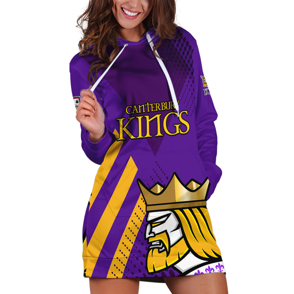 (Custom Text And Number) New Zealand Canterbury Cricket Hoodie Dress Be Proud Kings - Vibe Hoodie Shop