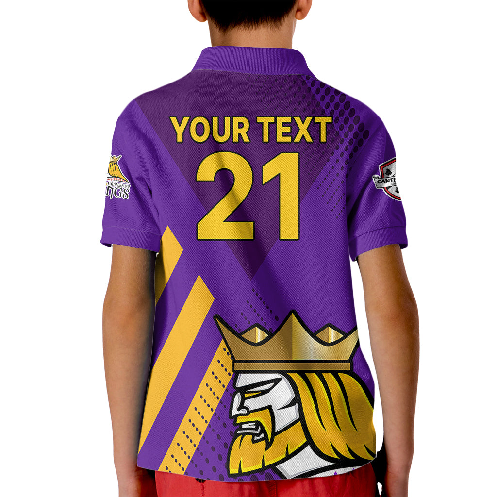 (Custom Text And Number) New Zealand Canterbury Cricket Kid Polo Shirt Be Proud Kings - Vibe Hoodie Shop