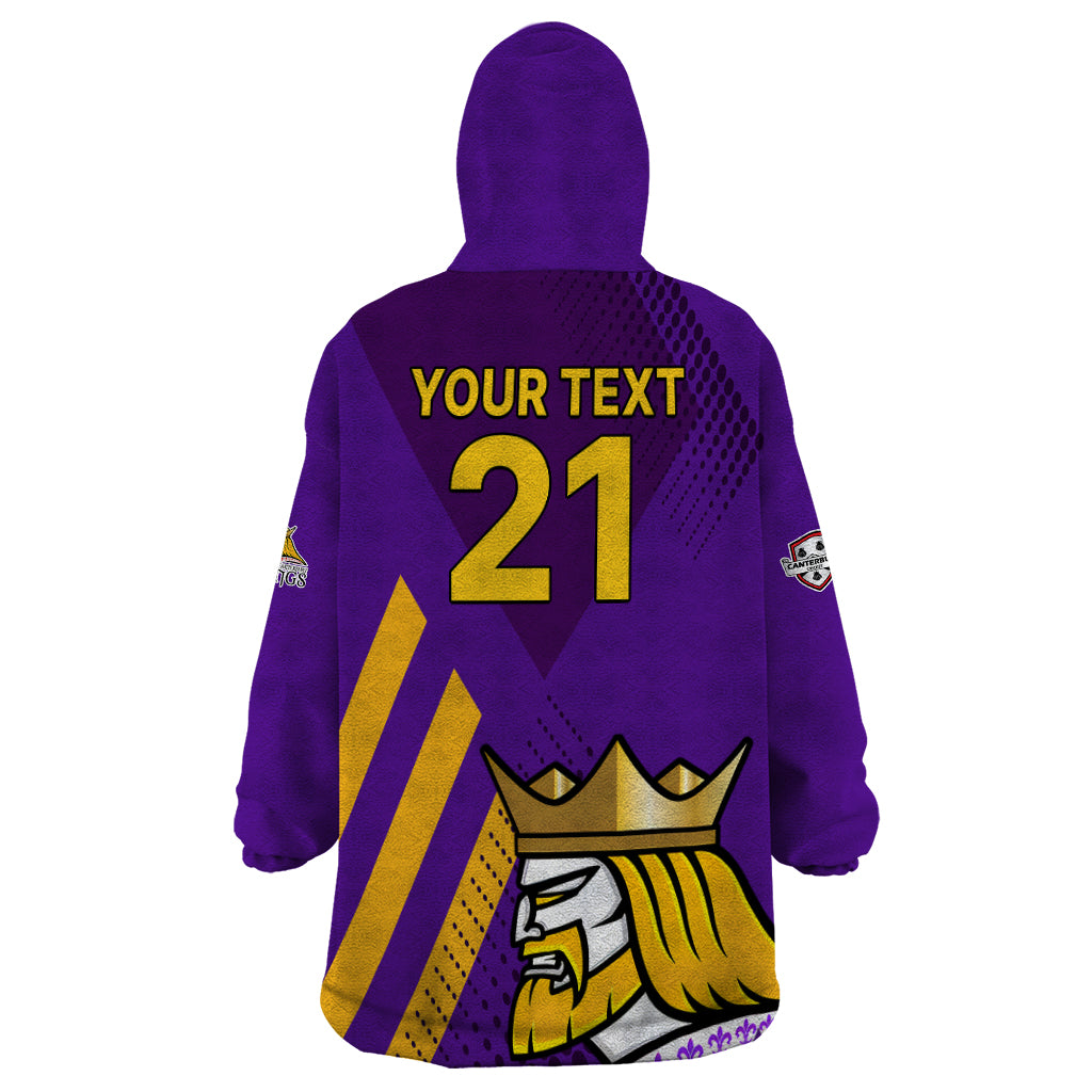 (Custom Text And Number) New Zealand Canterbury Cricket Wearable Blanket Hoodie Be Proud Kings - Vibe Hoodie Shop