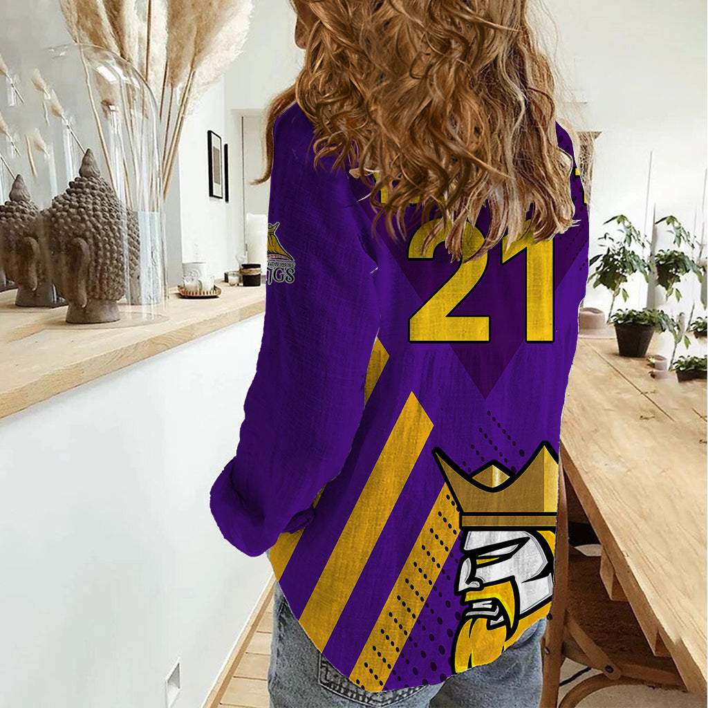 (Custom Text And Number) New Zealand Canterbury Cricket Women Casual Shirt Be Proud Kings - Vibe Hoodie Shop