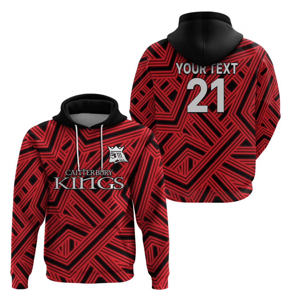(Custom Text And Number) New Zealand Canterbury Cricket Hoodie The Kings Sporty Style LT9 - Vibe Hoodie Shop