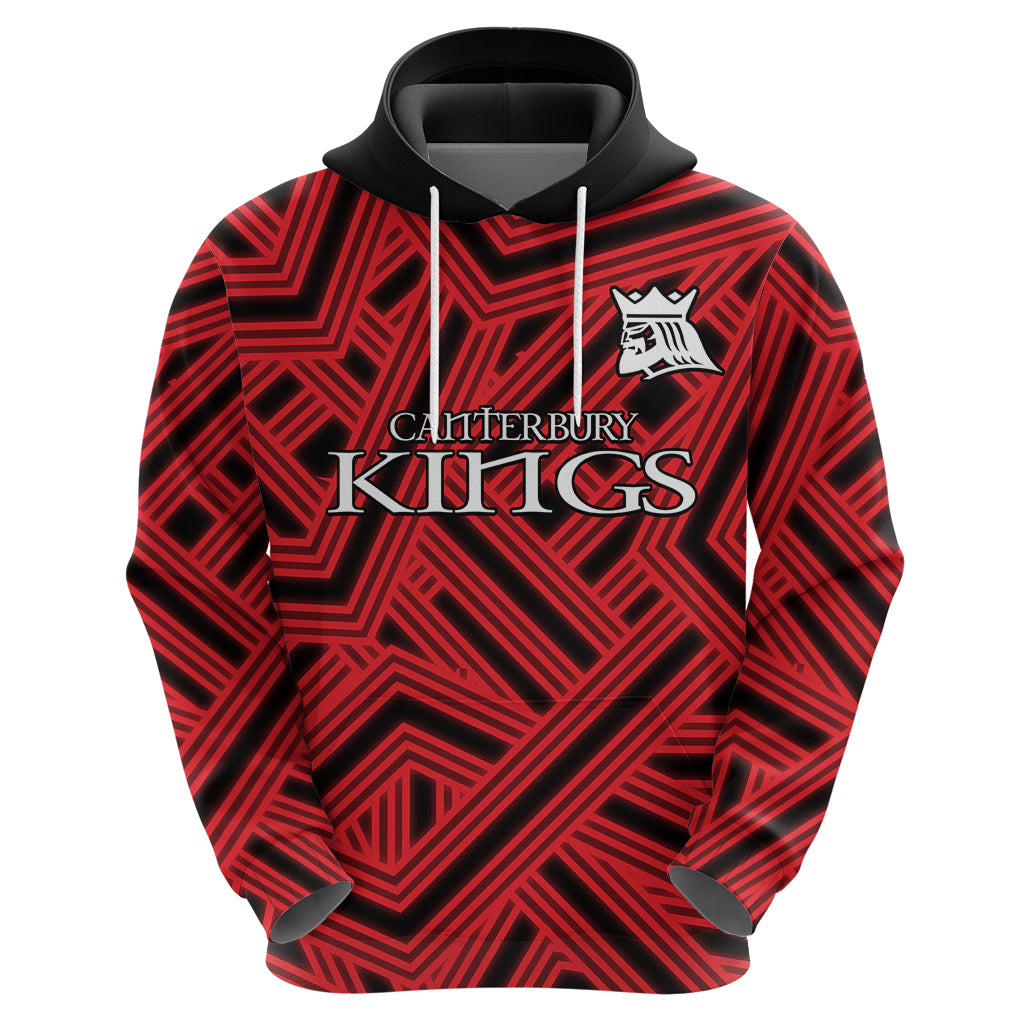 (Custom Text And Number) New Zealand Canterbury Cricket Hoodie The Kings Sporty Style LT9 - Vibe Hoodie Shop