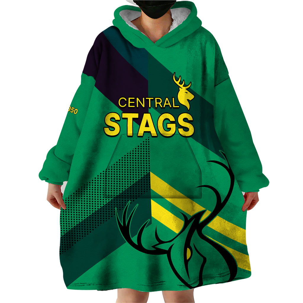 New Zealand Central Districts Cricket Wearable Blanket Hoodie Central Stags Simple Style - Vibe Hoodie Shop