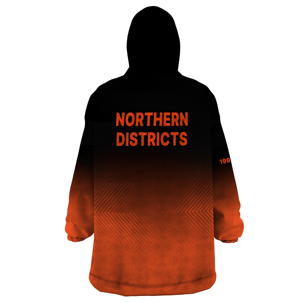 New Zealand Northern Districts Cricket Wearable Blanket Hoodie The Bave Simple Style - Vibe Hoodie Shop