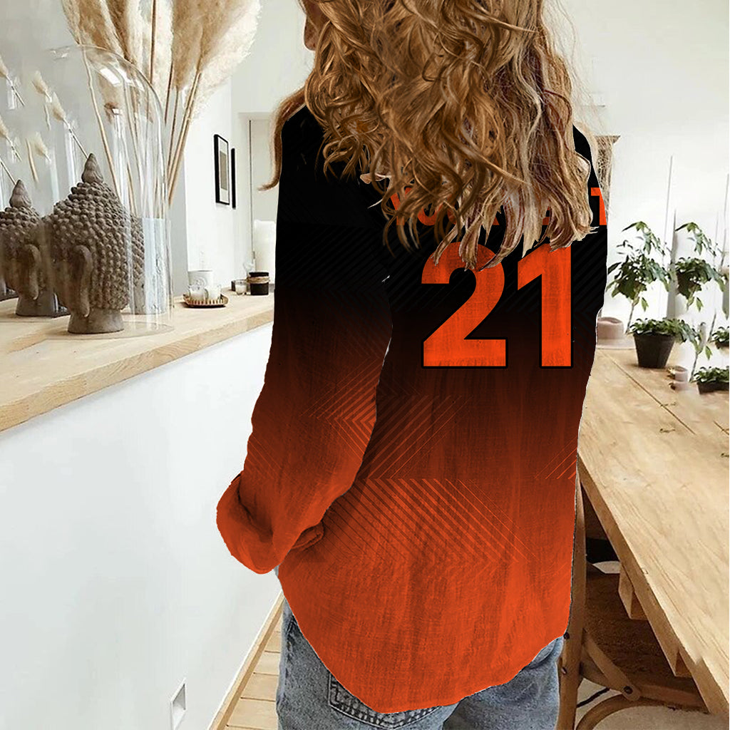 (Custom Text And Number) New Zealand Northern Districts Cricket Women Casual Shirt The Bave Simple Style - Vibe Hoodie Shop