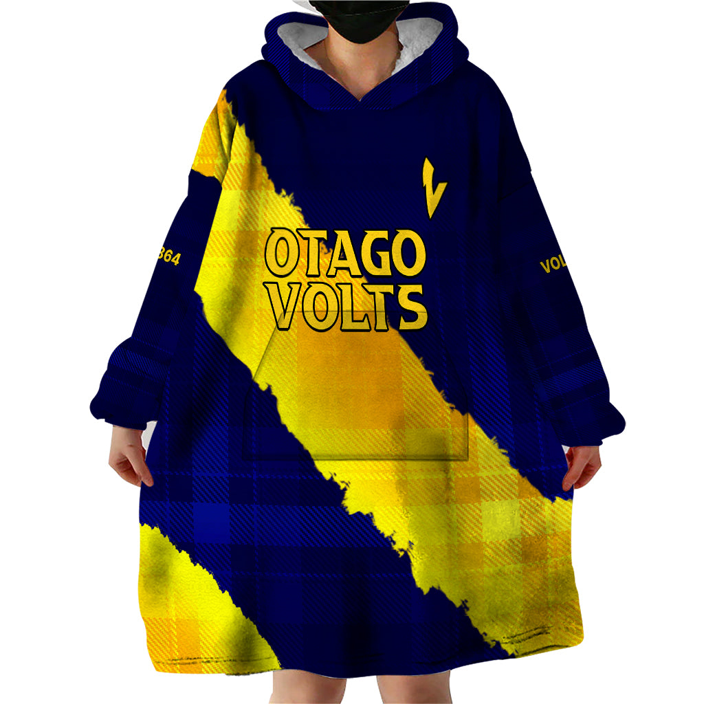 New Zealand Otago Cricket Wearable Blanket Hoodie The Volts Simple Style - Vibe Hoodie Shop