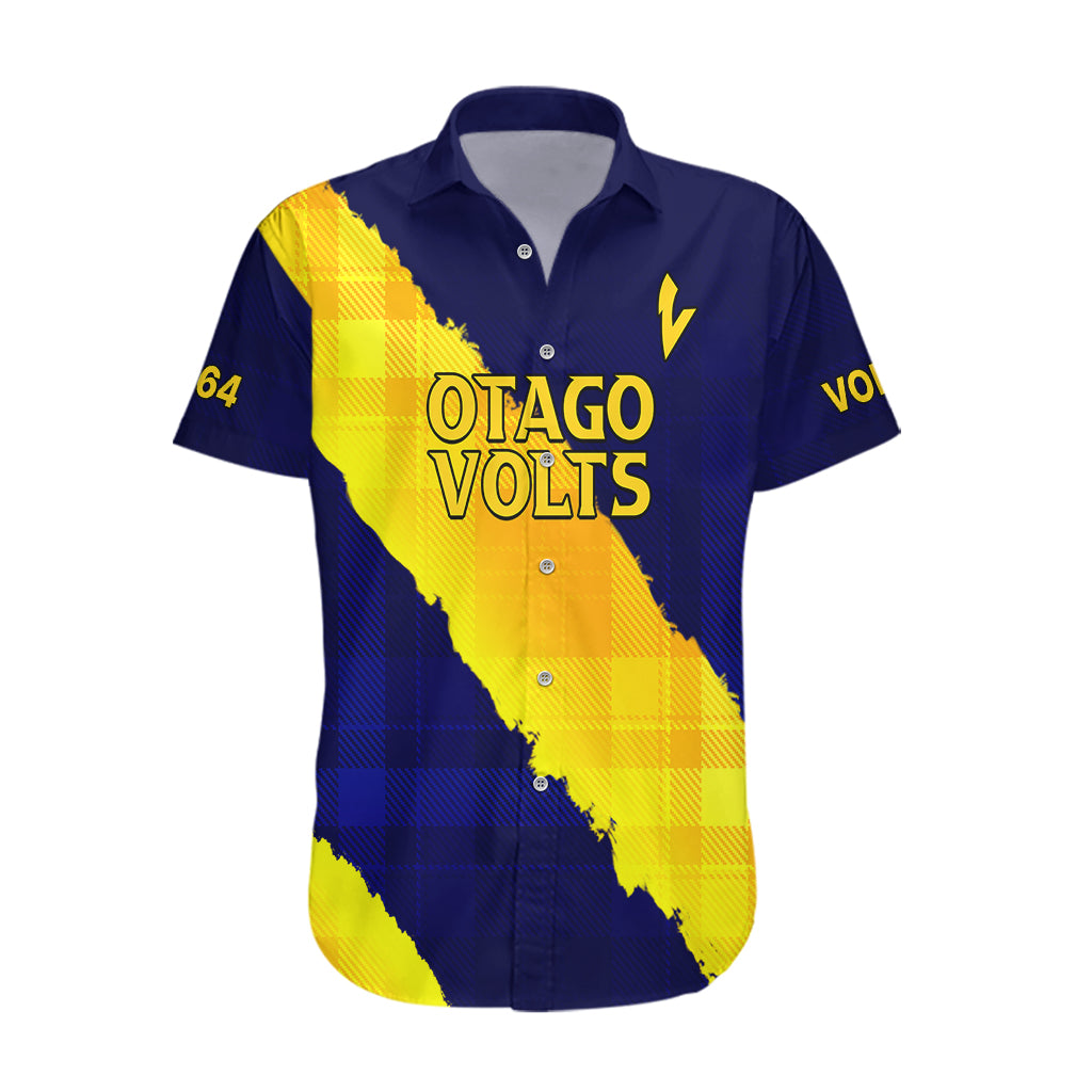 (Custom Text And Number) New Zealand Otago Cricket Hawaiian Shirt The Volts Simple Style - Vibe Hoodie Shop