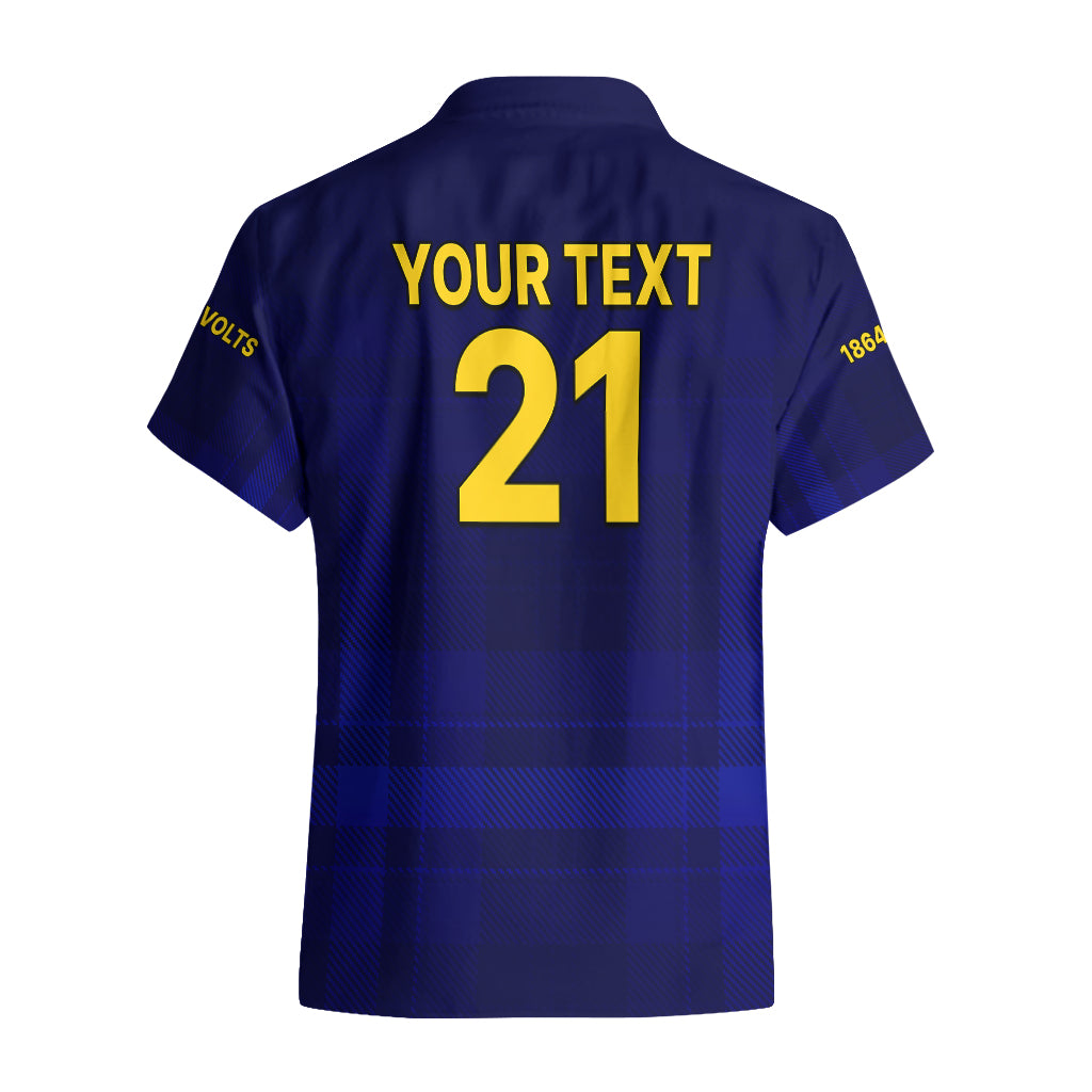 (Custom Text And Number) New Zealand Otago Cricket Hawaiian Shirt The Volts Simple Style - Vibe Hoodie Shop