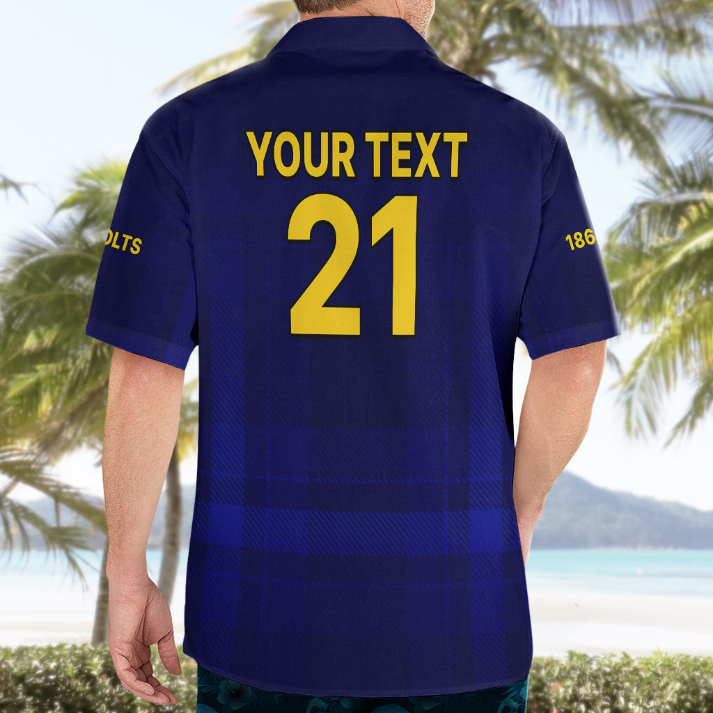 (Custom Text And Number) New Zealand Otago Cricket Hawaiian Shirt The Volts Simple Style - Vibe Hoodie Shop